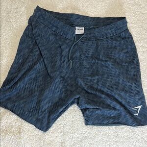 Gymshark Blue Athletic Shorts Moisture-Wicking Lightweight